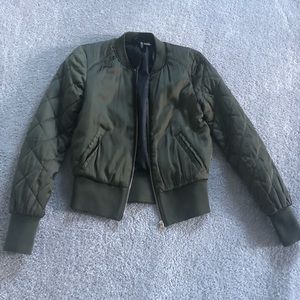 Olive Bomber Jacket